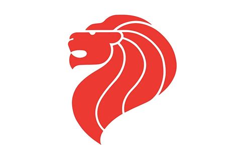 Lion head symbol of Singapore .